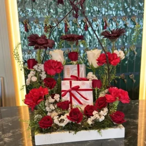 Burgundy Bloom Bouquet - Elegant Flower Gift for Any Occasion