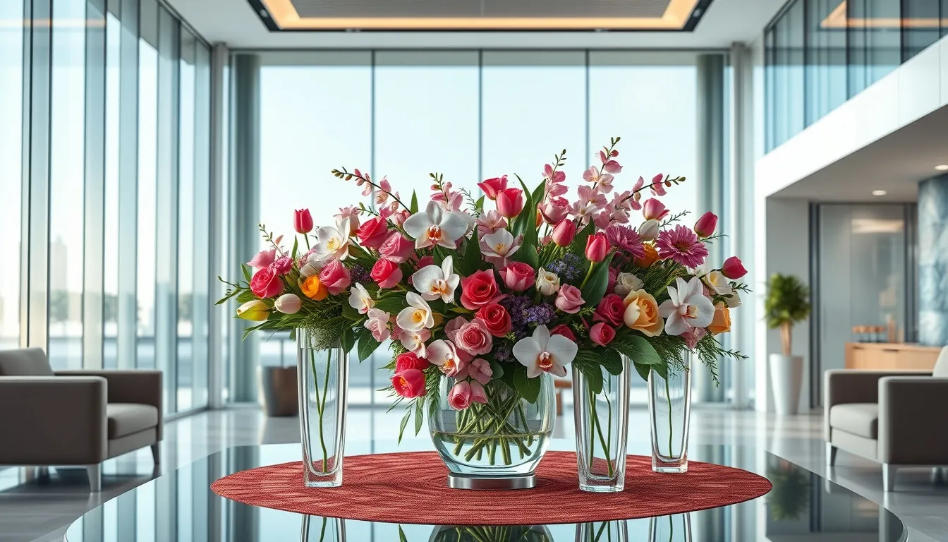 Premium flowers for business offices in Dubai