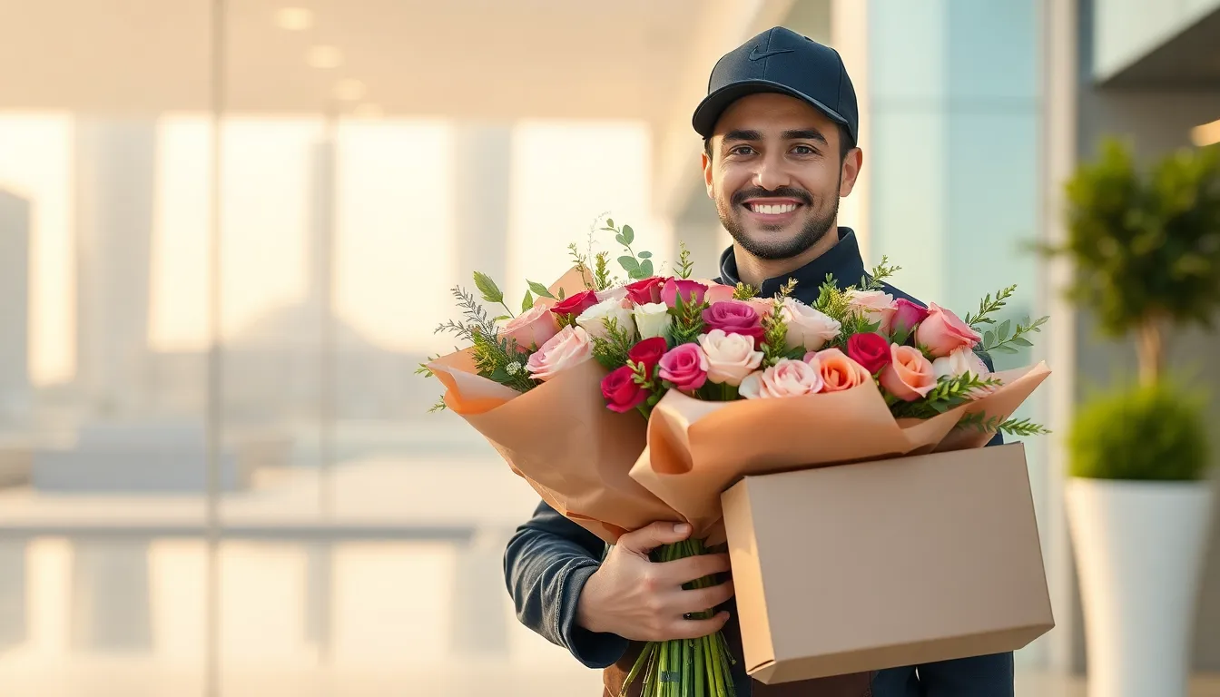 Express same-day luxury flower delivery service in Abu Dhabi